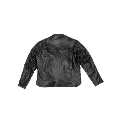 Milwaukee Leather Men's Crossover Black Leather Lightweight Jacket - Clearance