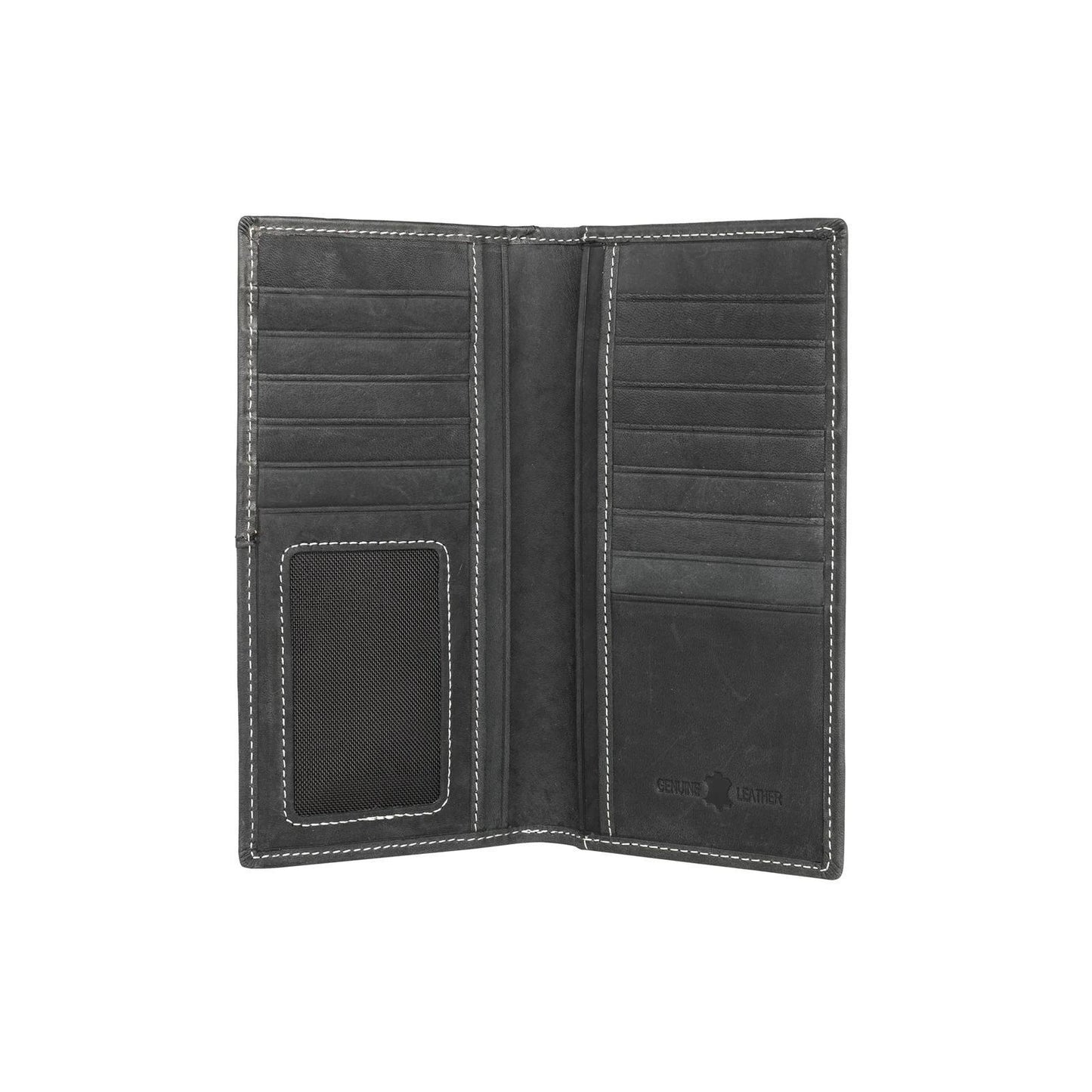 Montana West Faux Tooled Leather Collection Men's Wallet