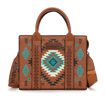 Montana West Wrangler Aztec Pattern Print -Tote/Crossbody