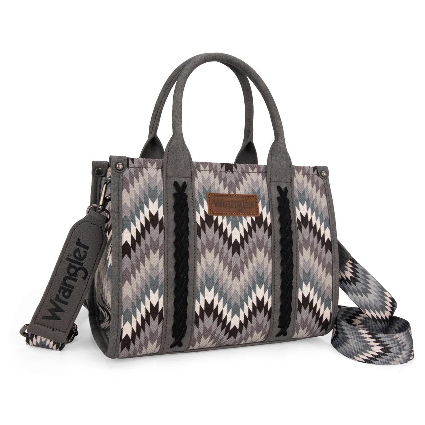 Montana West Wrangler Southwestern Pattern Dual Sided Print Tote/Crossbody weis-western-wear