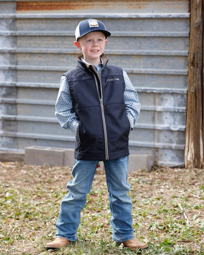 Cinch Boy's Bonded Vest In Navy