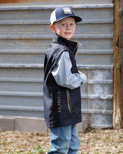Cinch Boy's Bonded Vest In Navy