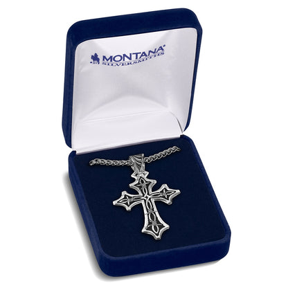 Montana Silversmith Barbed Cross Necklace