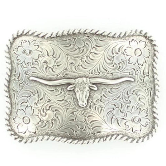 Nocona Antiqued Belt Buckle – Longhorn weis-western-wear