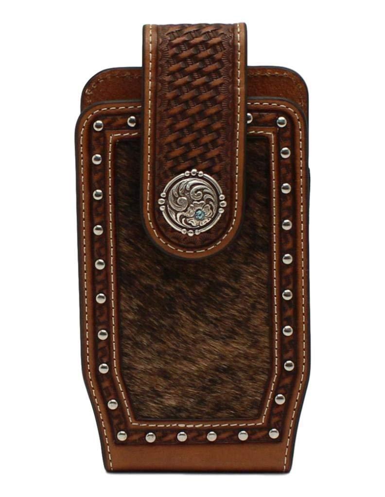 Nocona Cell Phone Case Leather Calf Hair