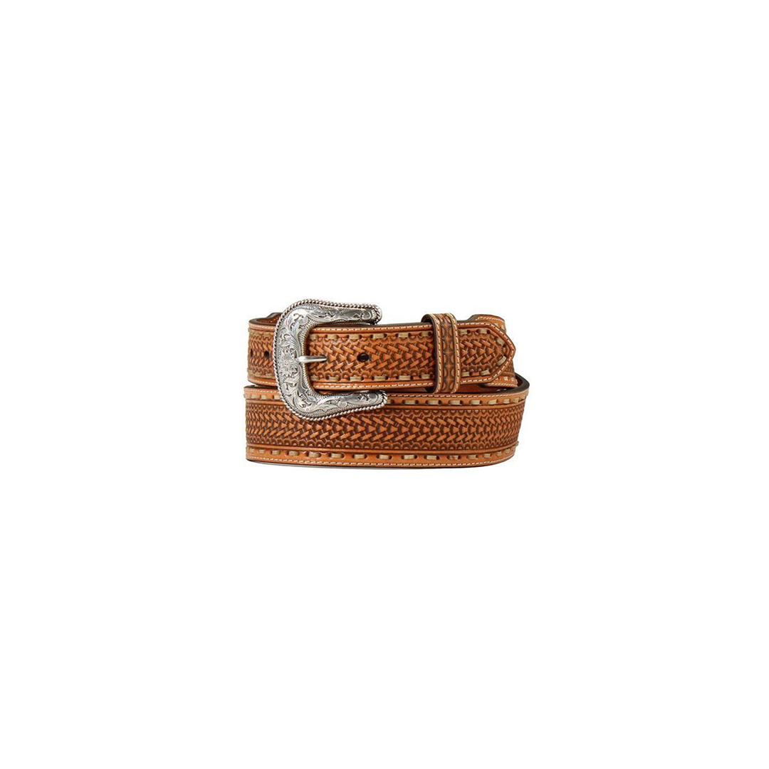Nocona Men's Basket Weave Buck Lace Belt weis-western-wear