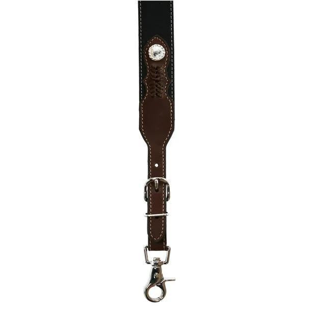 Nocona Men's Western Brown Black Leather Suspenders N8513667