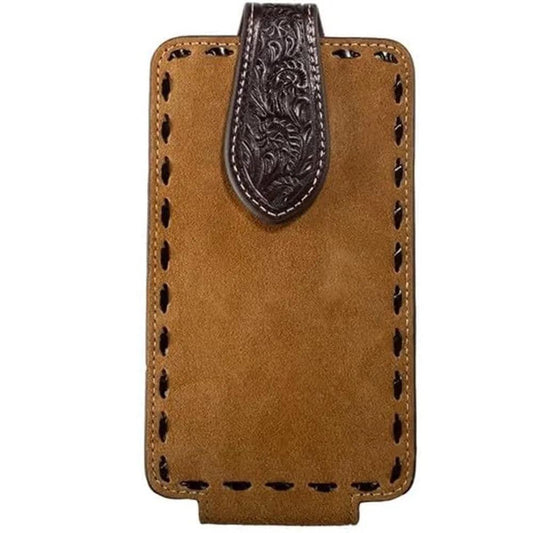 Nocona Roughout Buck Lace Cell Phone Case - Tan weis-western-wear
