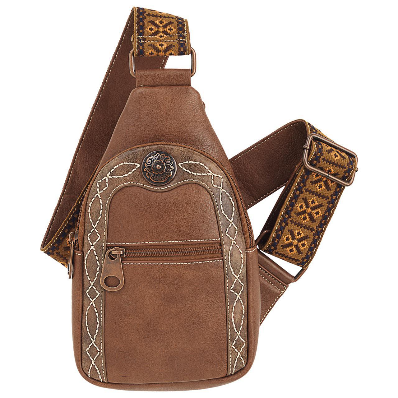 Nocona Sling Crossbody Tan N7511708