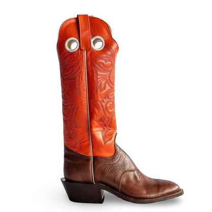 Olathe Men's Cowboy Boot 16" Tall - Tangerine Glove