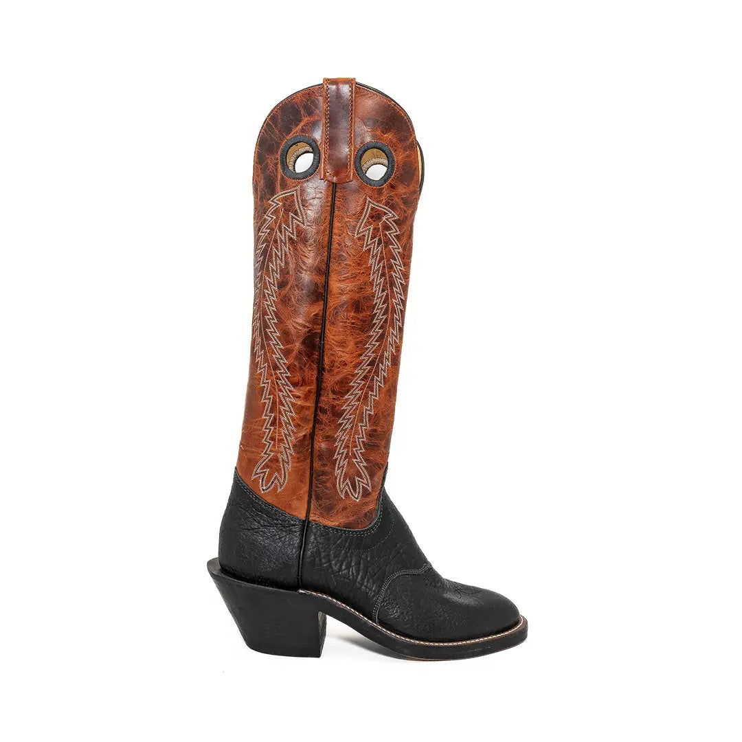 Olathe Men’s Cowboy Boots 17" Black/Rust U-Toe 255819