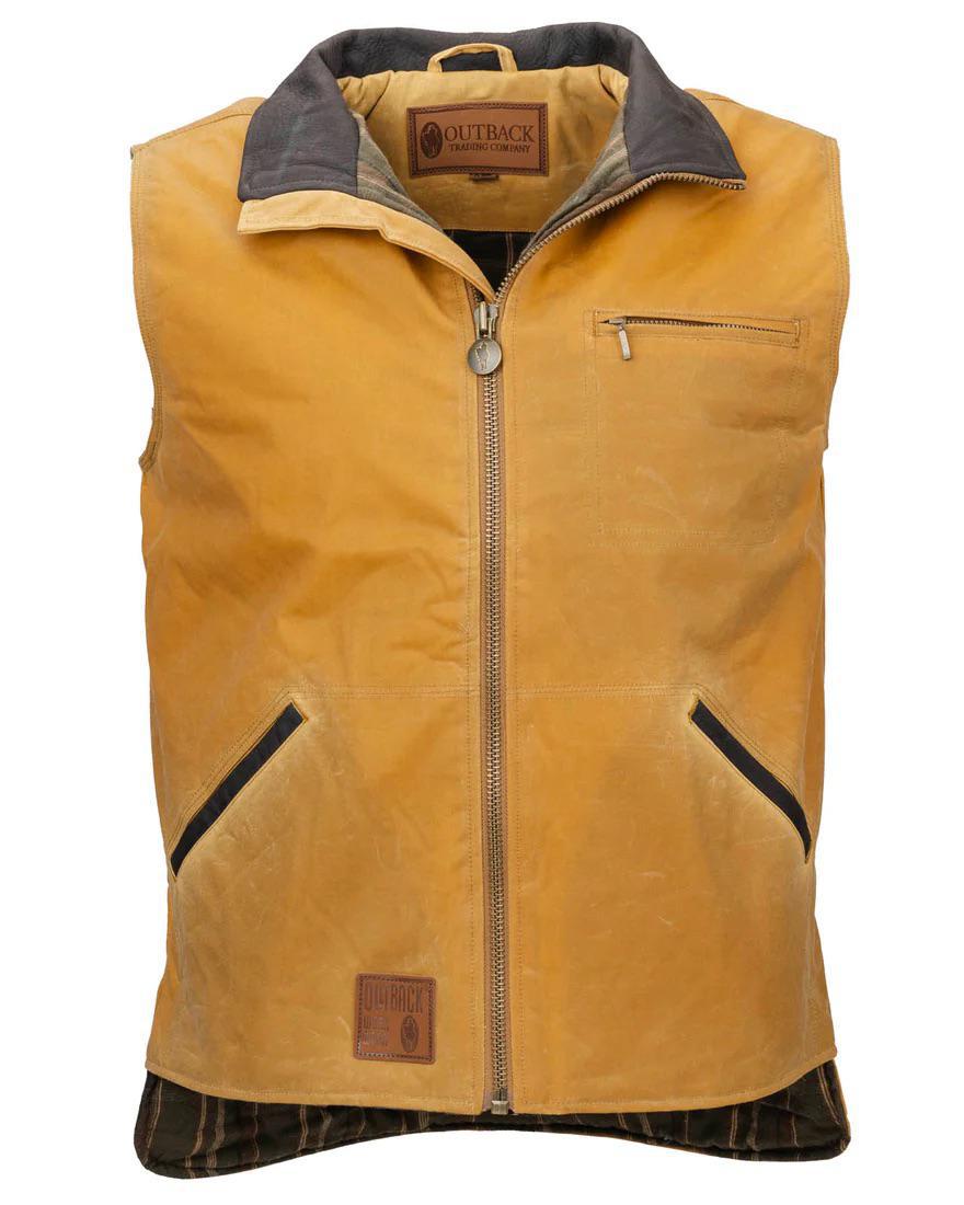 Outback Trading Company Men's Vest Sawback In Field Tan 2143-FTN