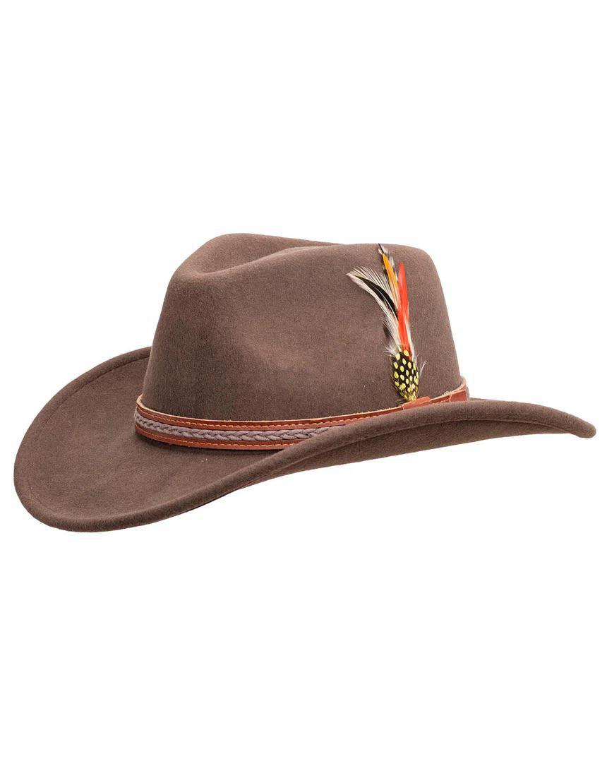 Outback Trading Men's High Country Wool Felt Hat In Serpent Brown