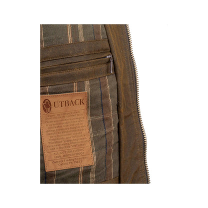 Outback Trading Co. Men's Oilskin Gidley Jacket In Brown