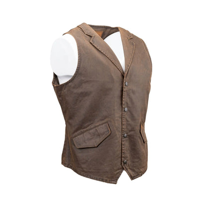 Outback Trading Co Men's Arkanas Vest Oil Skin