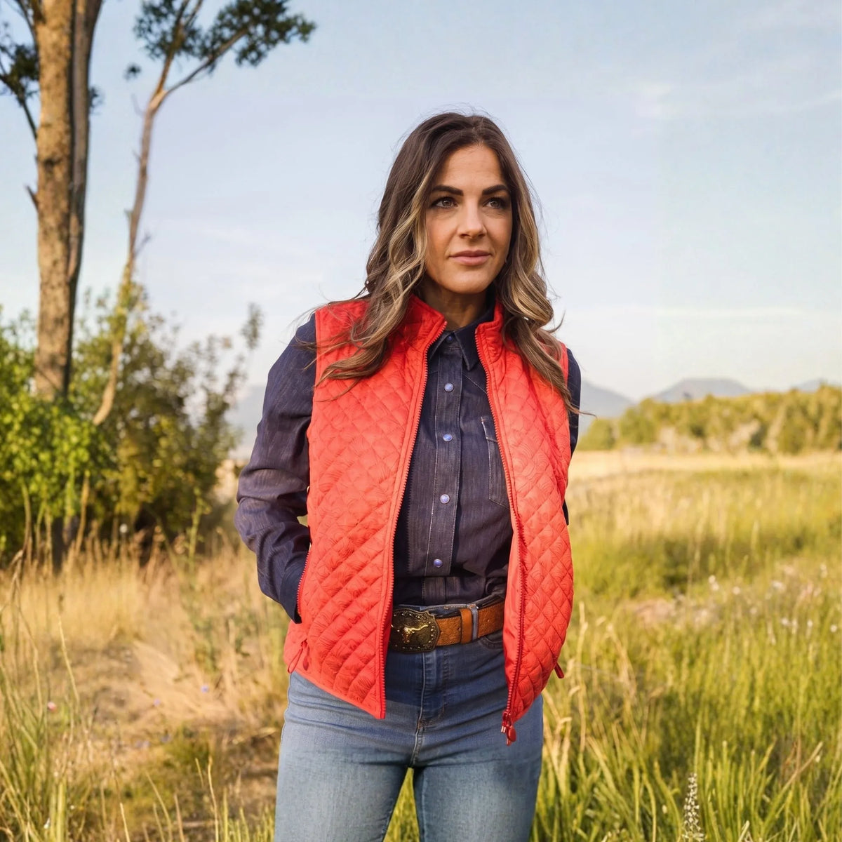 Outback Trading Co. Women's Wilona Rusty Burgundy Vest 29640-RST