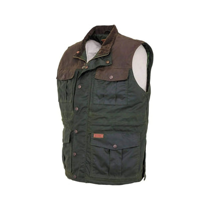 Outback Trading Company Men's Brant Dark Olive Oilskin Vest
