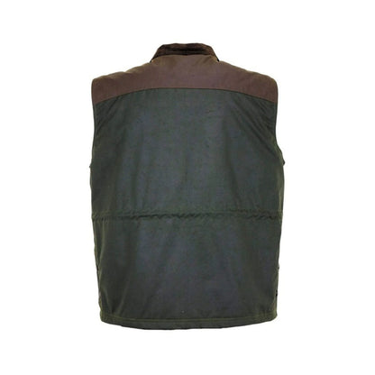 Outback Trading Company Men's Brant Dark Olive Oilskin Vest