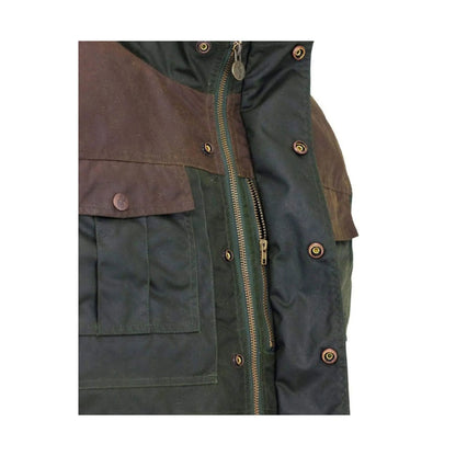 Outback Trading Company Men's Brant Dark Olive Oilskin Vest