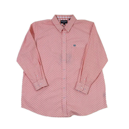 Panhandle Slim Men's Diamond Print Long Sleeve Shirt