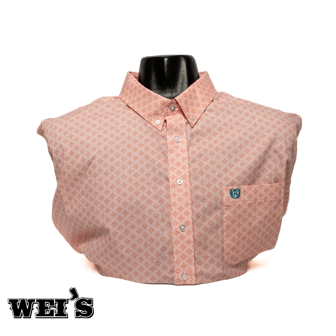 Panhandle Slim Men's Diamond Print Long Sleeve Shirt PXB2S03335