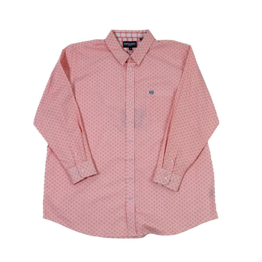 Panhandle Slim Men's Diamond Print Long Sleeve Shirt