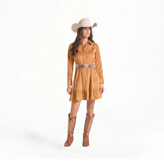 Panhandle Slim Women's Microsuede Long Sleeve Dress