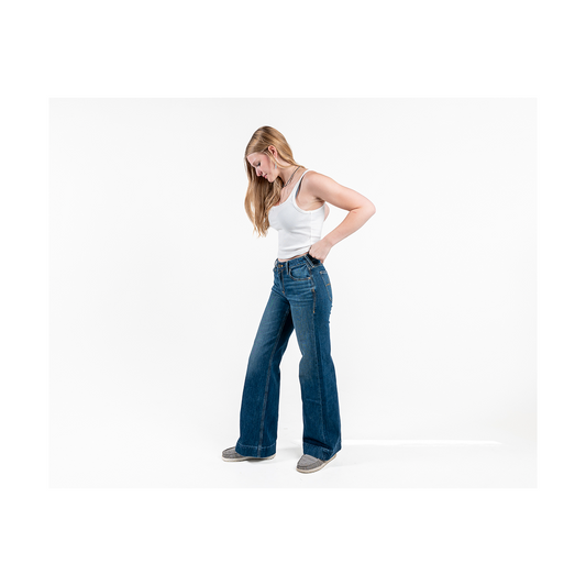 Ariat Women's Perfect Rise Petra Flipside Wide Leg Jeans