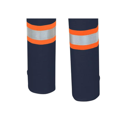 Pioneer Women's 2–Tone Poly/Cotton Safety Coveralls – Orange/Navy weis-western-wear