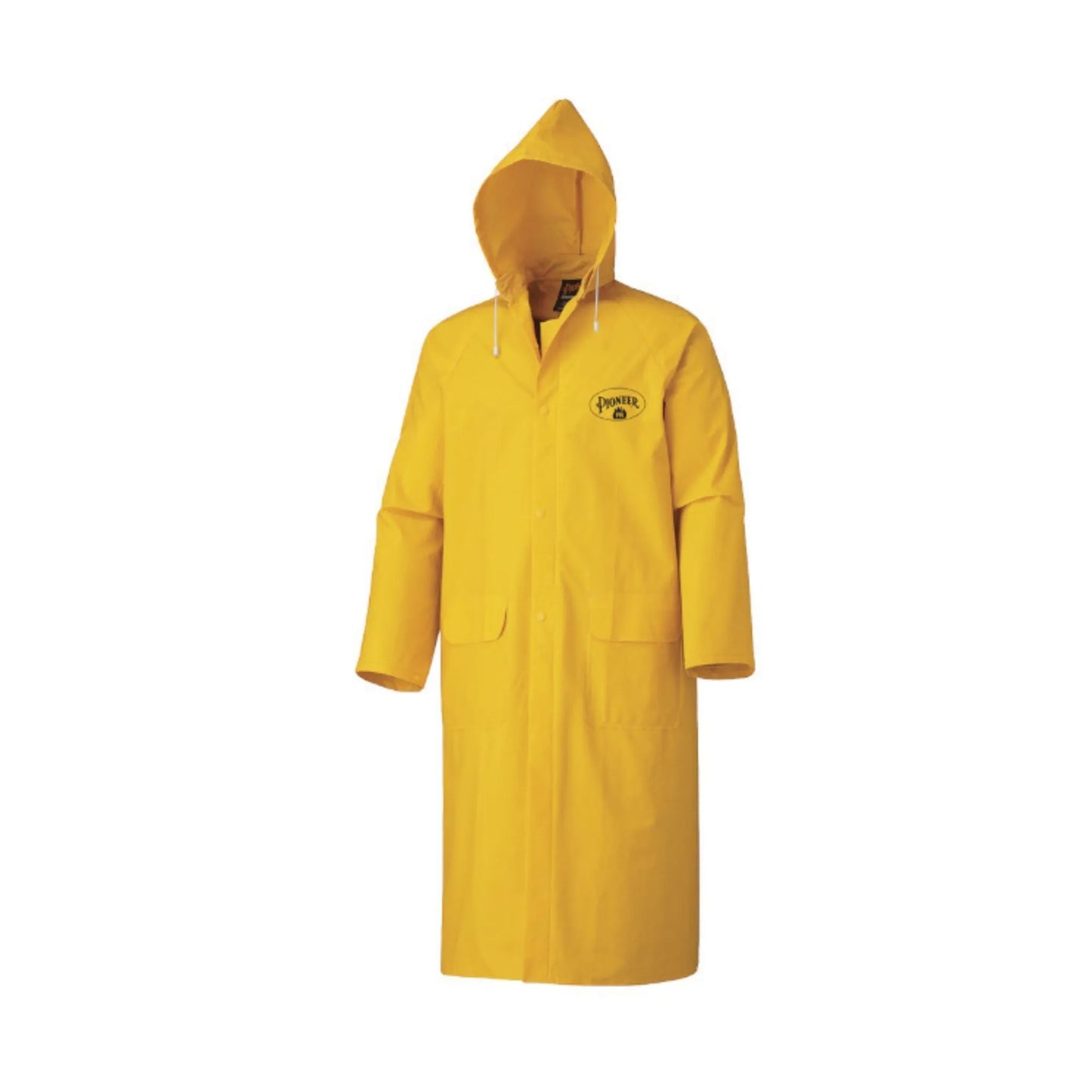 Pioneer Men's Storm Master Flame Resistant Hooded Long Rain Coat-Yellow