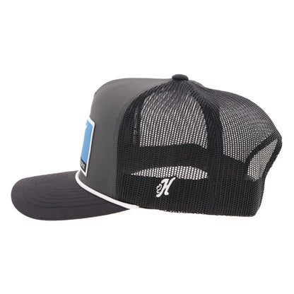 Hooey Wright Western Charcoal & Black Trucker Cap
