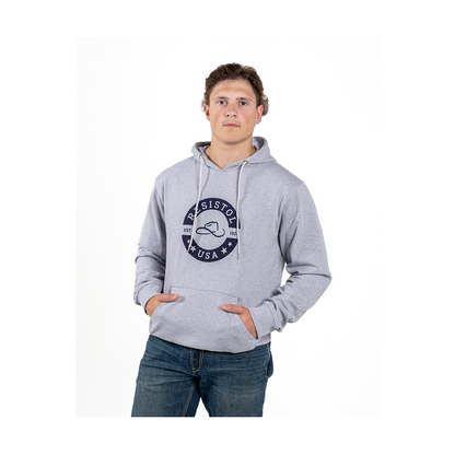 Resistol Men's Grey Logo Hoodie