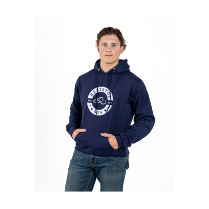 Resistol Men's Navy Logo Hoodie