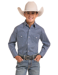 Boy's Pandhandle Slim Western Shirt Snap