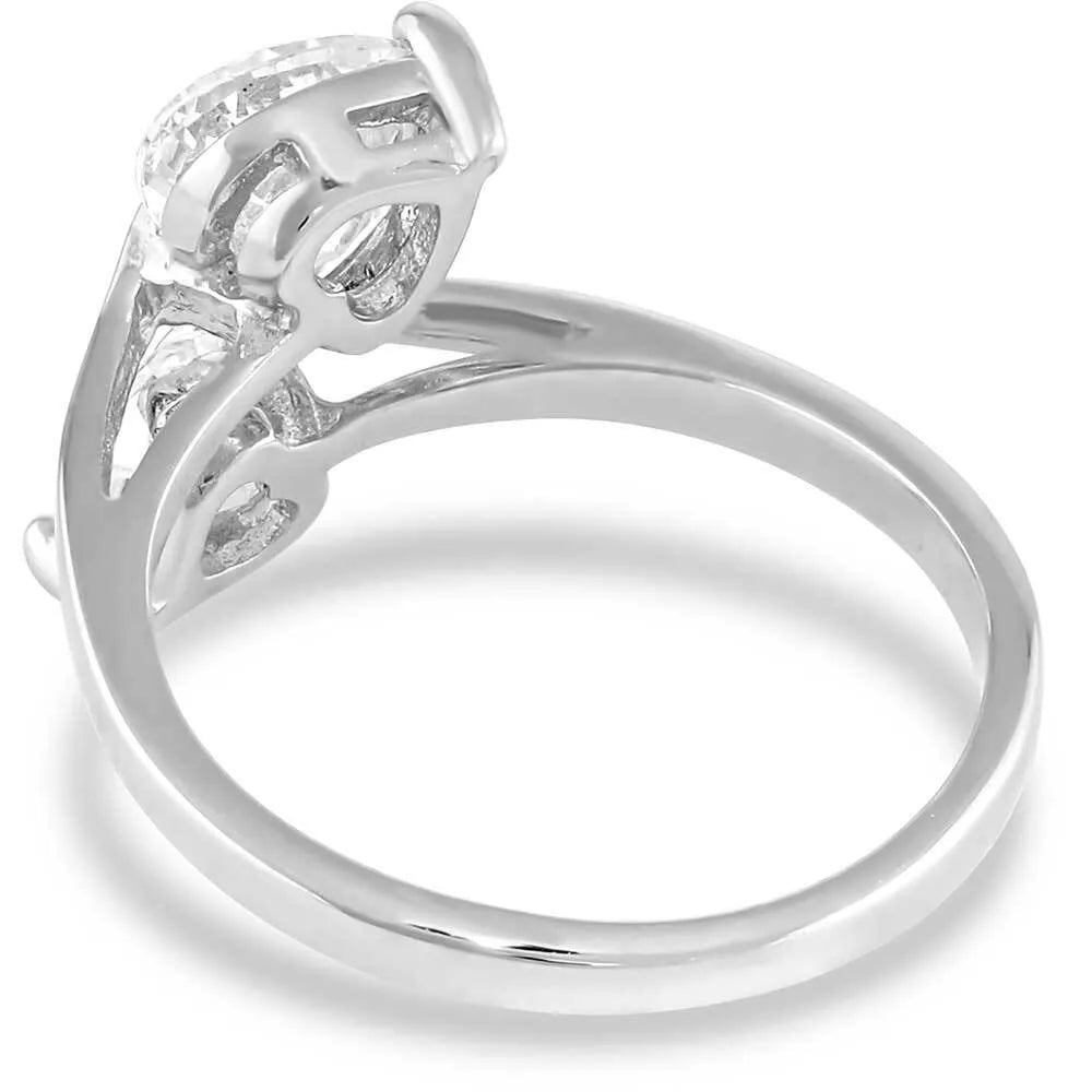 Montana Silversmith Moonlit Lily Pad Crystal Ring