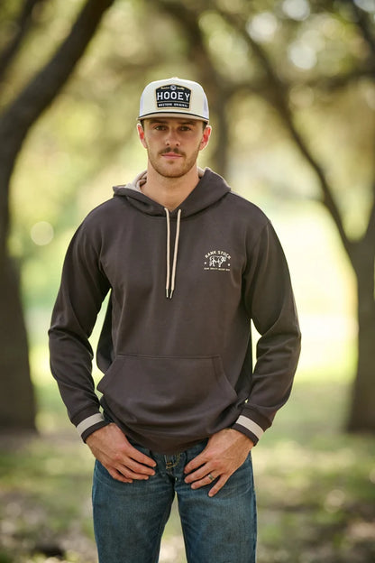 Hooey Charbray Rank Stock Hoody Dark Brown