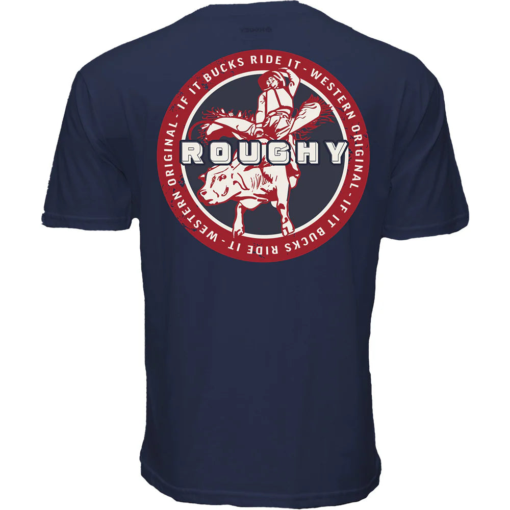 Hooey Men's Navy "Buck'd" T-Shirt weis-western-wear