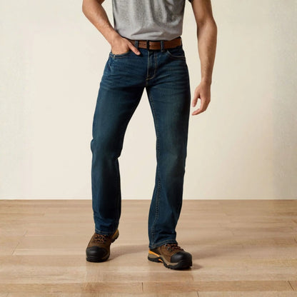 Ariat Men's Rebar M4 Relaxed DuraStretch Edge Boot Cut Jean