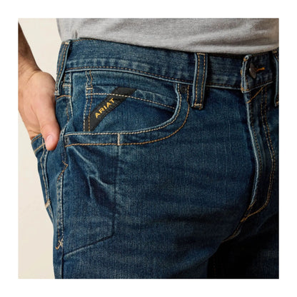 Ariat Men's Rebar M4 Relaxed DuraStretch Edge Boot Cut Jean