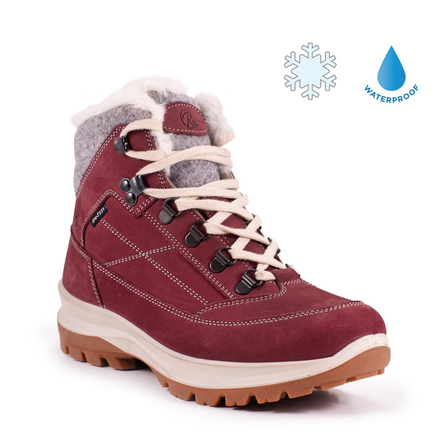 Redland Women's Winter Boot Banff Burgundy weis-western-wear