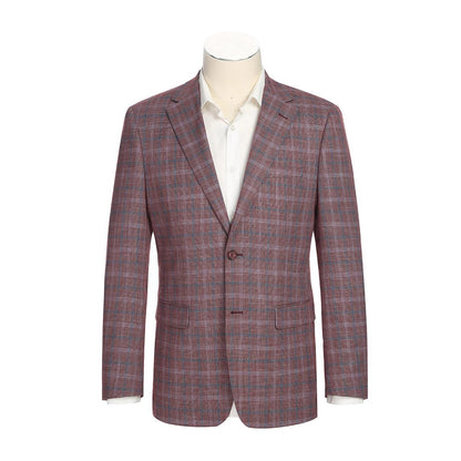 Renoir Men's Red Plaid Sycamore Blazer 282-13SL BL