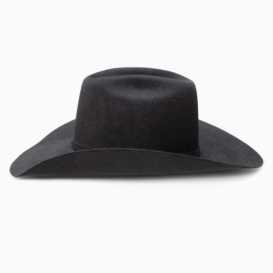 Resistol Cody Johnson 6X fur felt cowboy hat, close-up of inner leather sweatband.