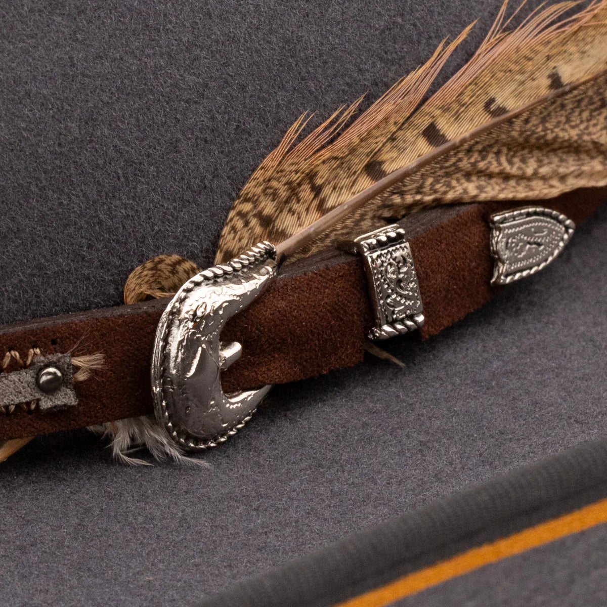 Resistol Tuff Hedeman Ranger Rider B wool felt western hat, back view showing clean brim contour.