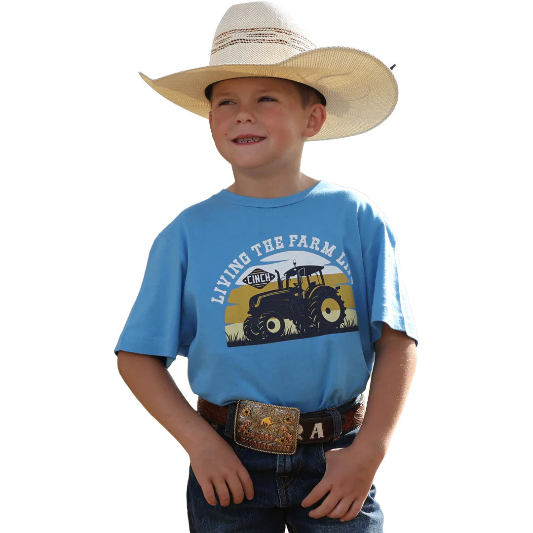 Cinch Boy's "Living The Farm Life" Graphic T-Shirt weis-western-wear
