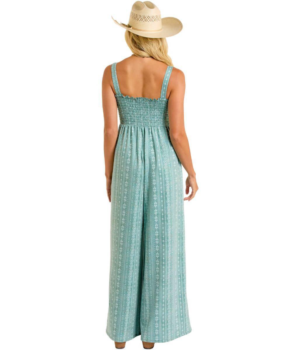 Rock & Roll Cowgirl Women's Smocked Jumpsuit
