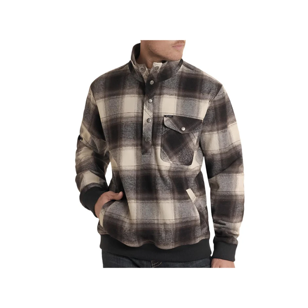 Rock & Roll Denim Men's Plaid Jacquard Sweater weis-western-wear