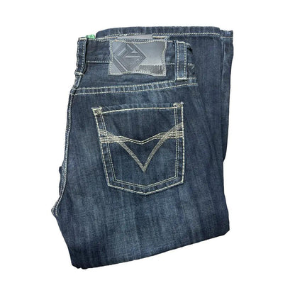 Rock & Roll Men's Pistol Straight Dark Vintage Jeans - Clearance