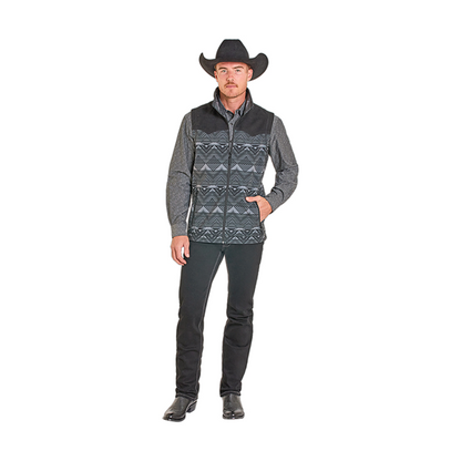 Rock & Roll Men's Printed Soft Shell Vest weis-western-wear