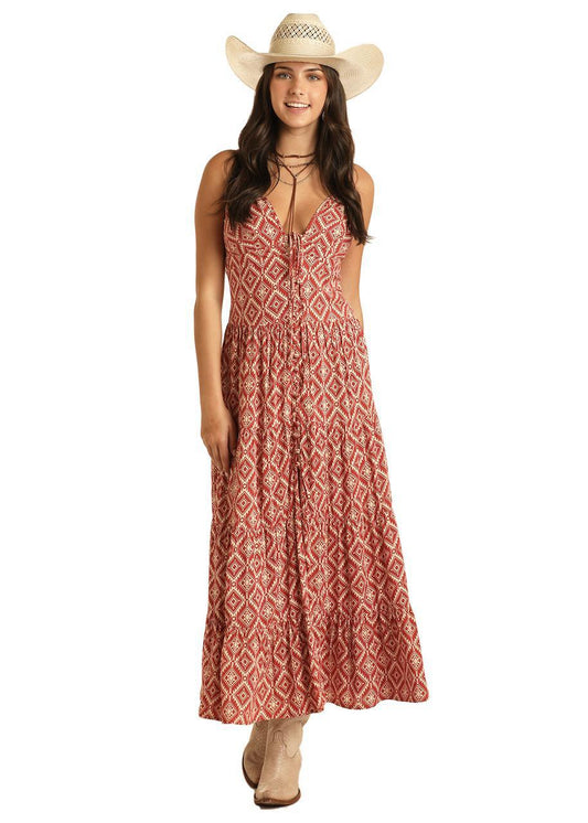 Rock & Roll Women's Aztec Print Dress