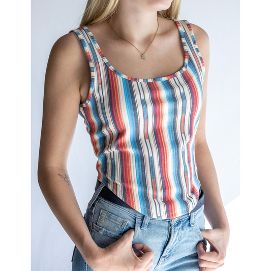 Rock & Roll Women's Motif Stripe Tank